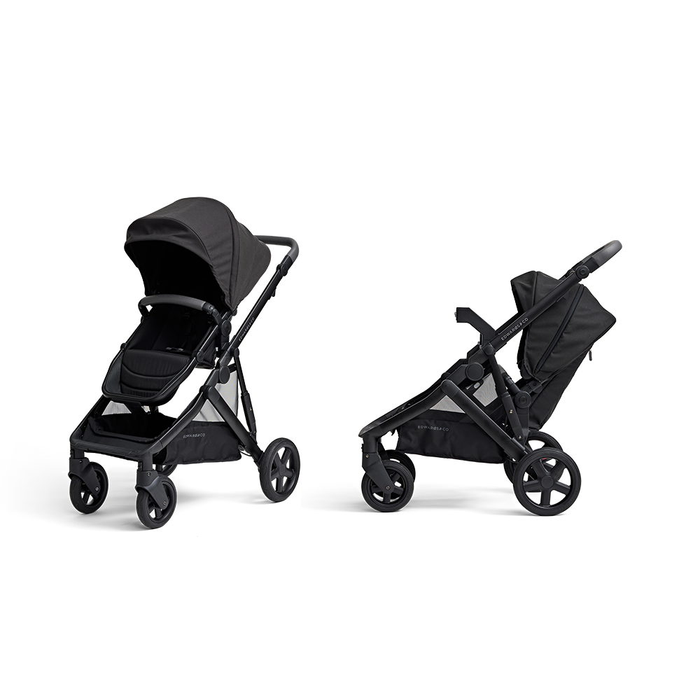 Edwards and top co double pram