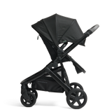 Olive pram in parent facing mode in Black Luxe colour