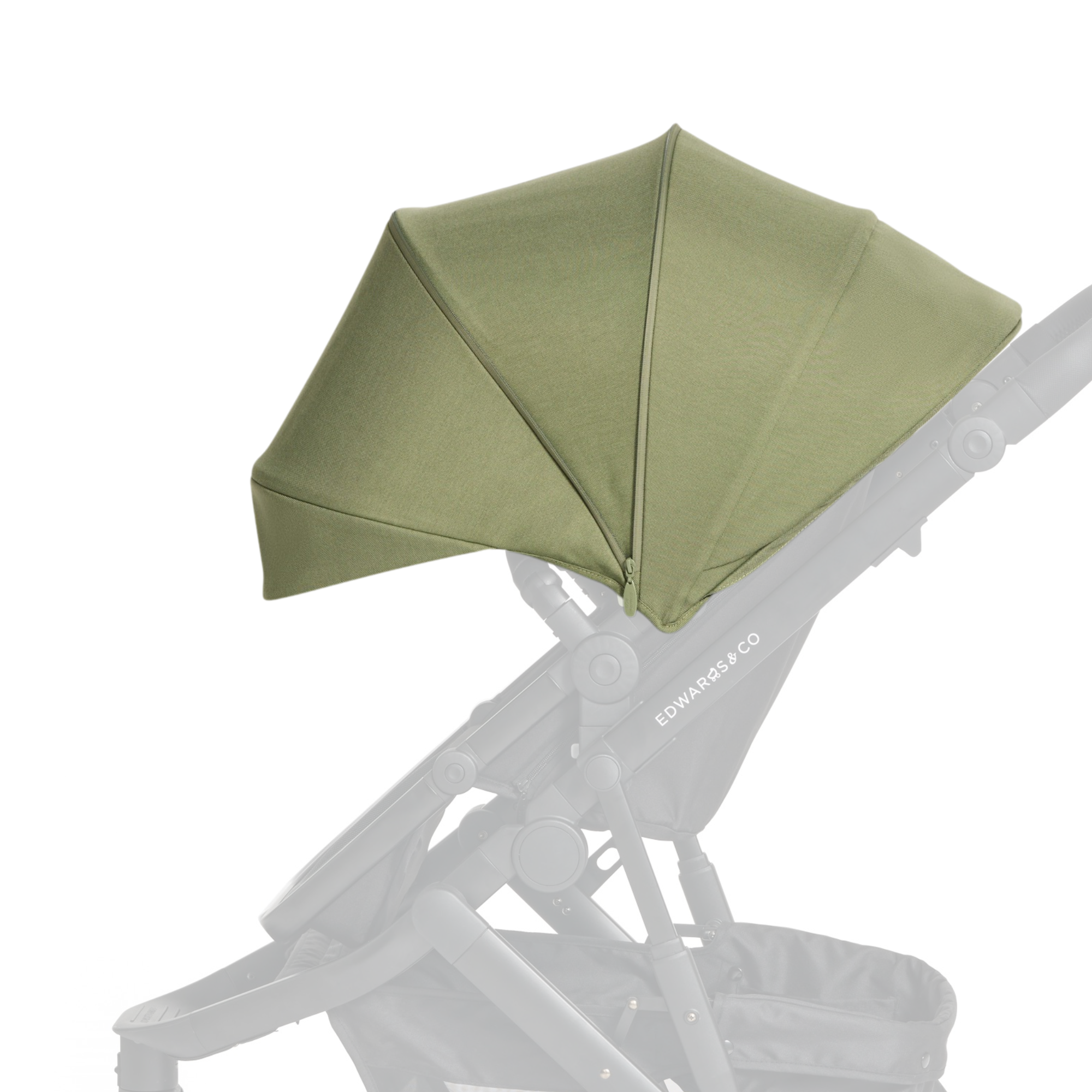 Fern Canopy of Oscar Nu pram from Edwards & Co