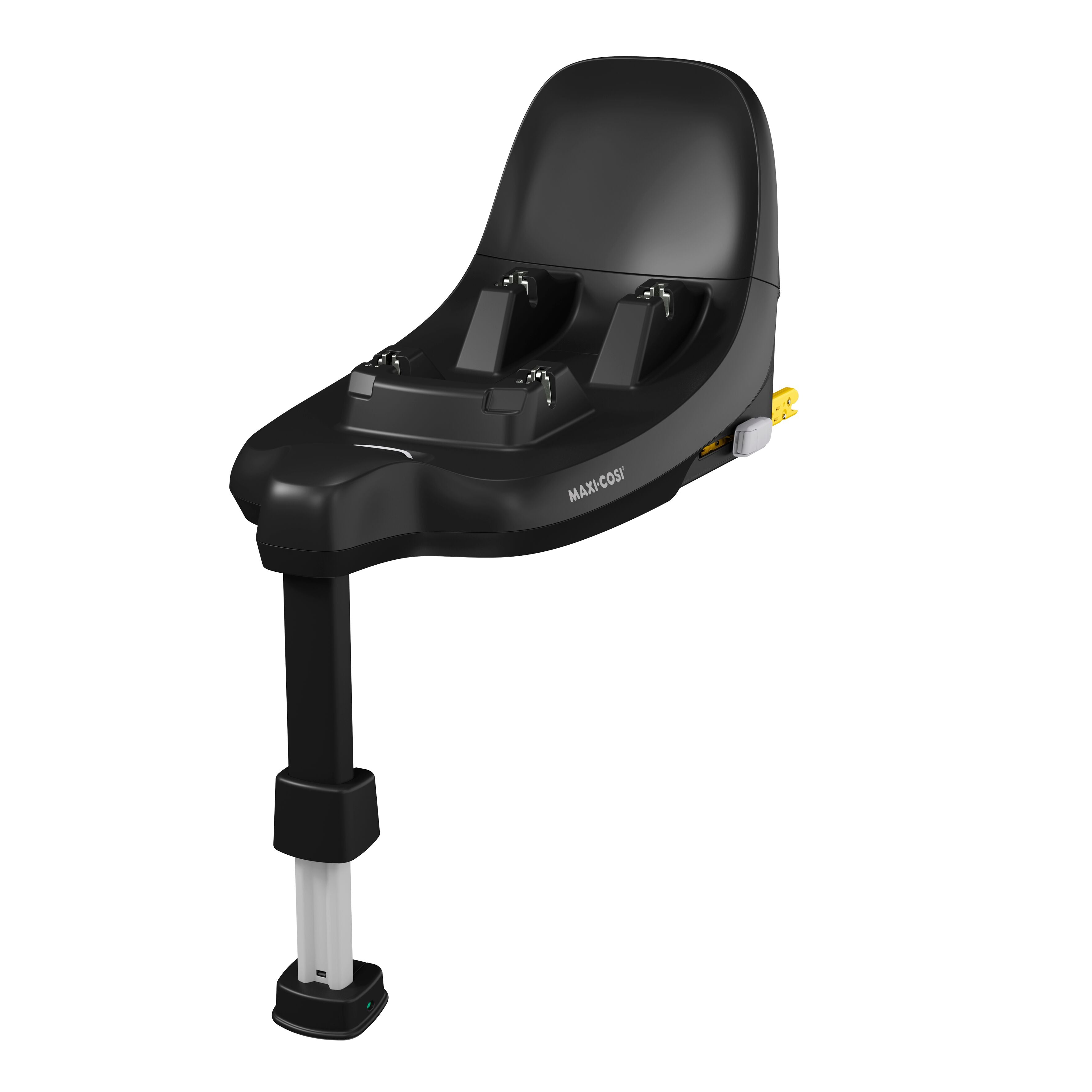 Black Maxi-Cosi FamilyFix S car seat base with a white background