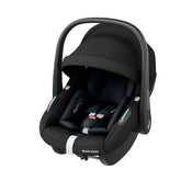 Black Maxi-Cosi Pebble S capsule car seat on a white background