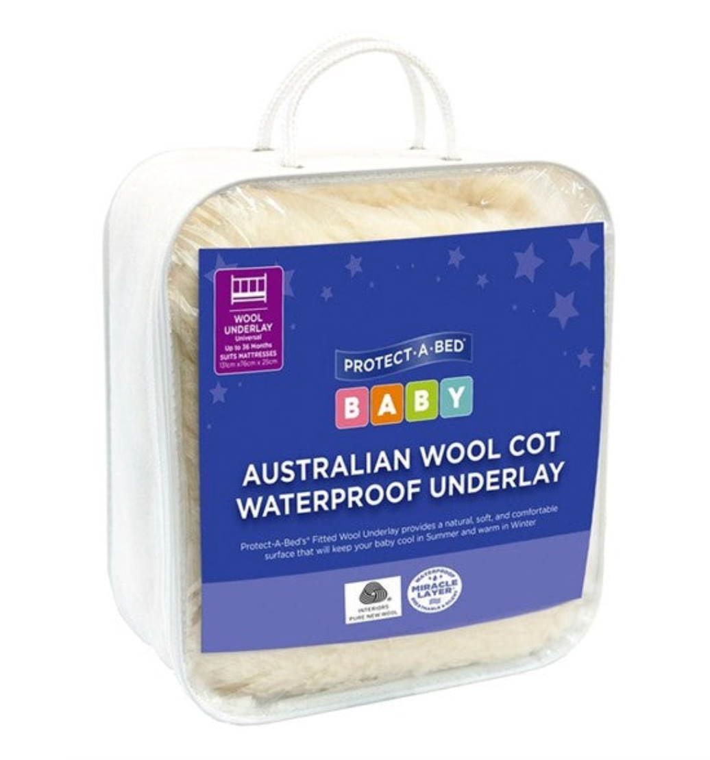 Wool cot deals underlay