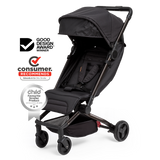 Otto Travel Pram in Black is recommended by Consumer Magazine