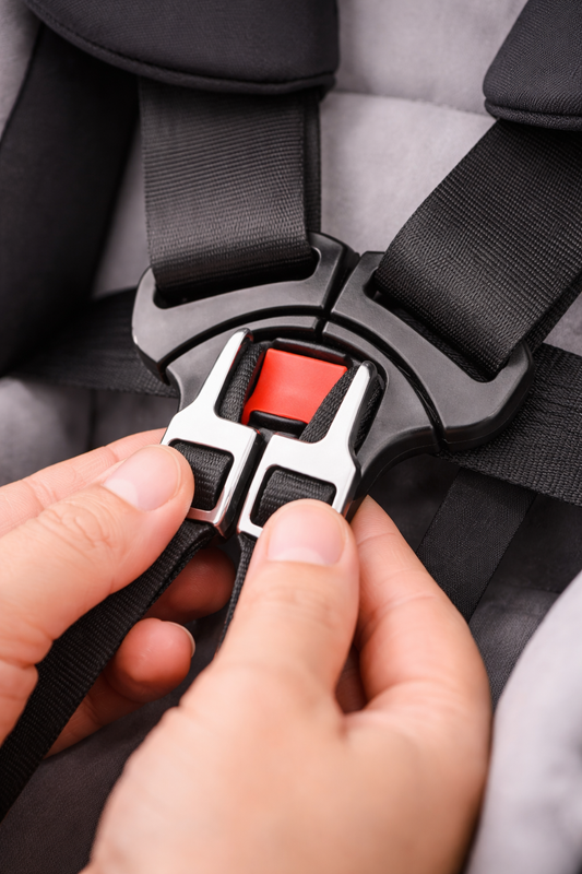 Combining the buckle tongues on your car seat