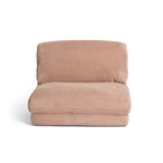 Blush Rylee Recliner on a white background