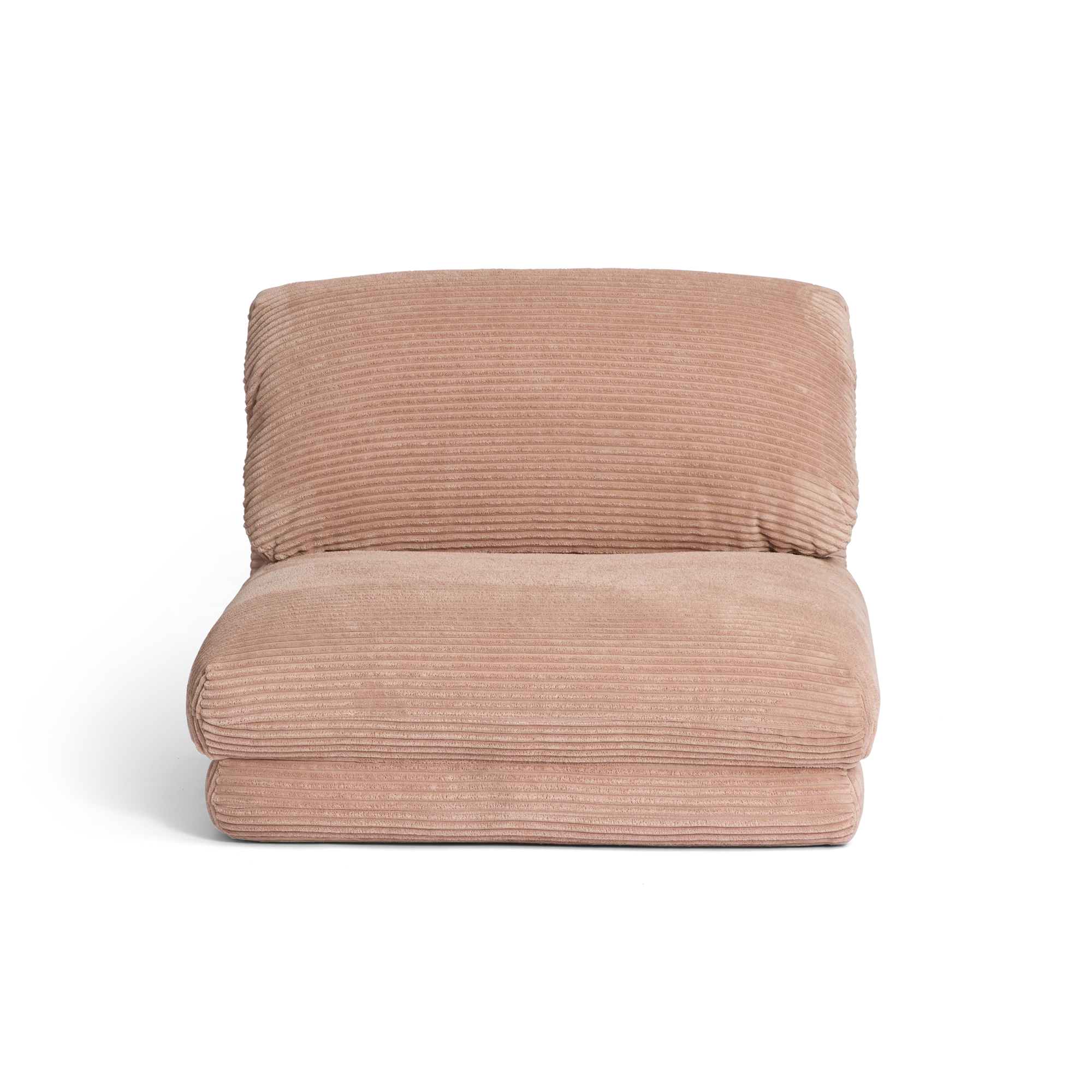 Blush Rylee Recliner on a white background