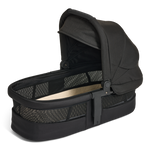 Black baby Carry Cot 3 with mesh sides on a white background