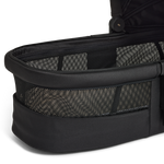 Black baby Carry Cot 3 with mesh sides on a white background