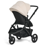 Edwards & Co Oscar Nu Sand stroller rear view on a white background