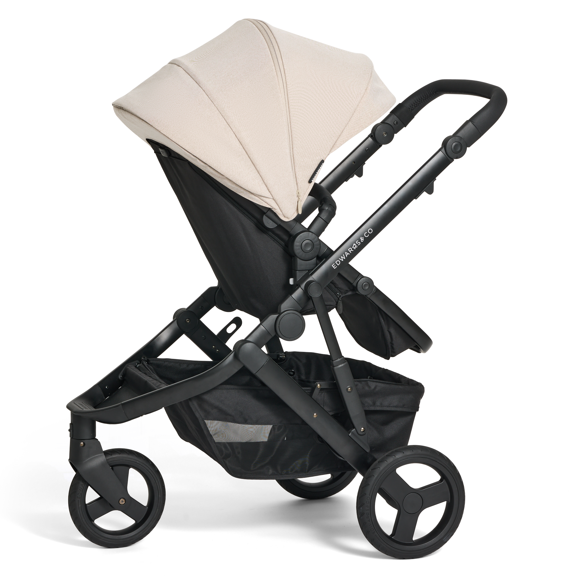 Edwards & Co Oscar Nu Sand stroller rear view