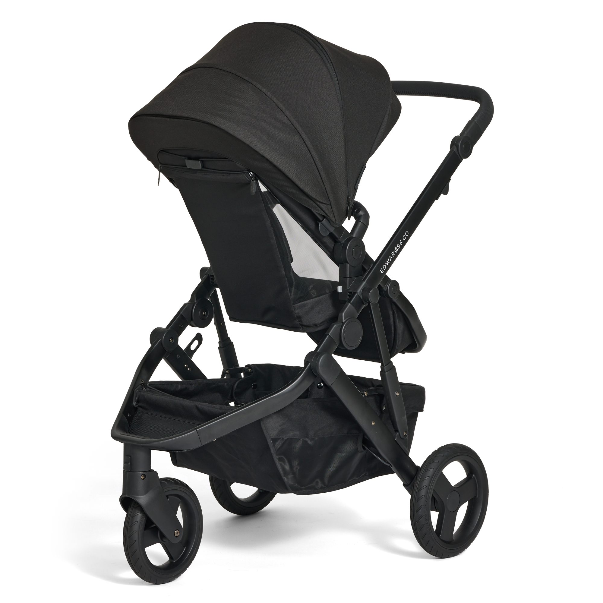 Edwards & Co Black Luxe Oscar Nu stroller  with durable design