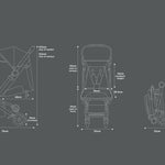 Otto pram folded dimensions and size.