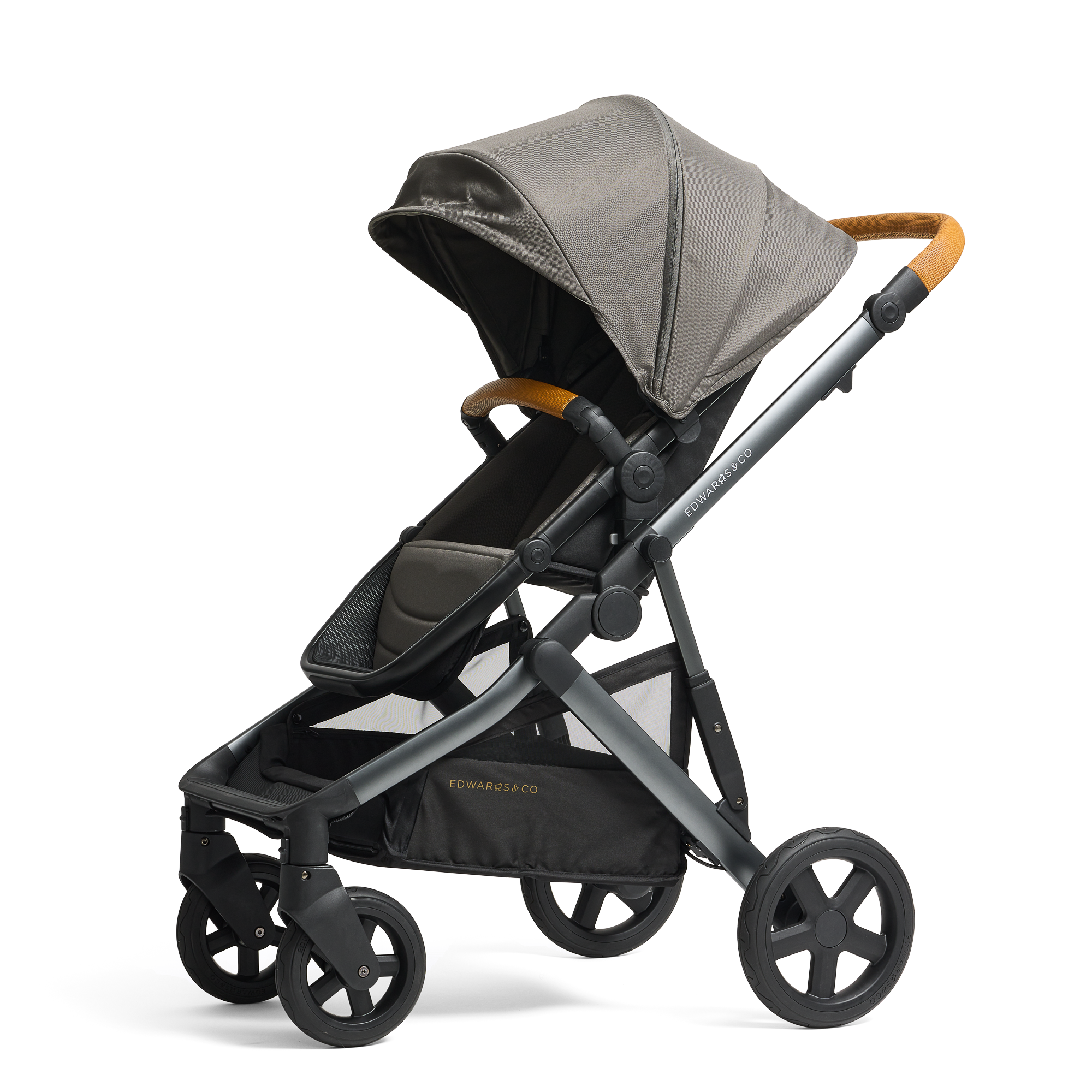 Olive Double Pram Adaptable and Luxurious Edwards Co New Zealand