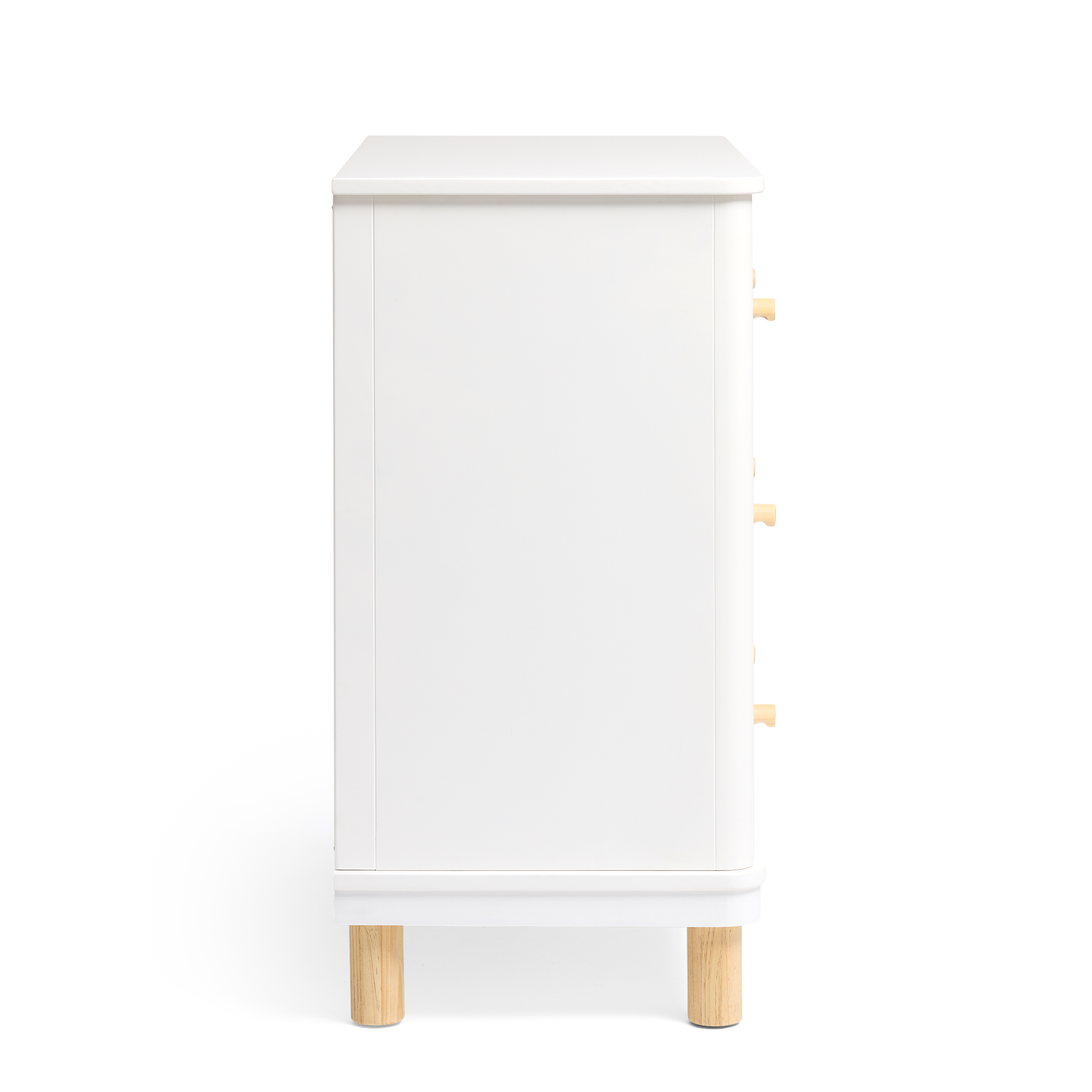 Florence Dresser with natural legs on a side view