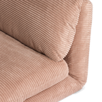 Close-up of Blush Rylee Recliner from Cariboo on a white background
