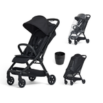 Lucci pram black colour on white background