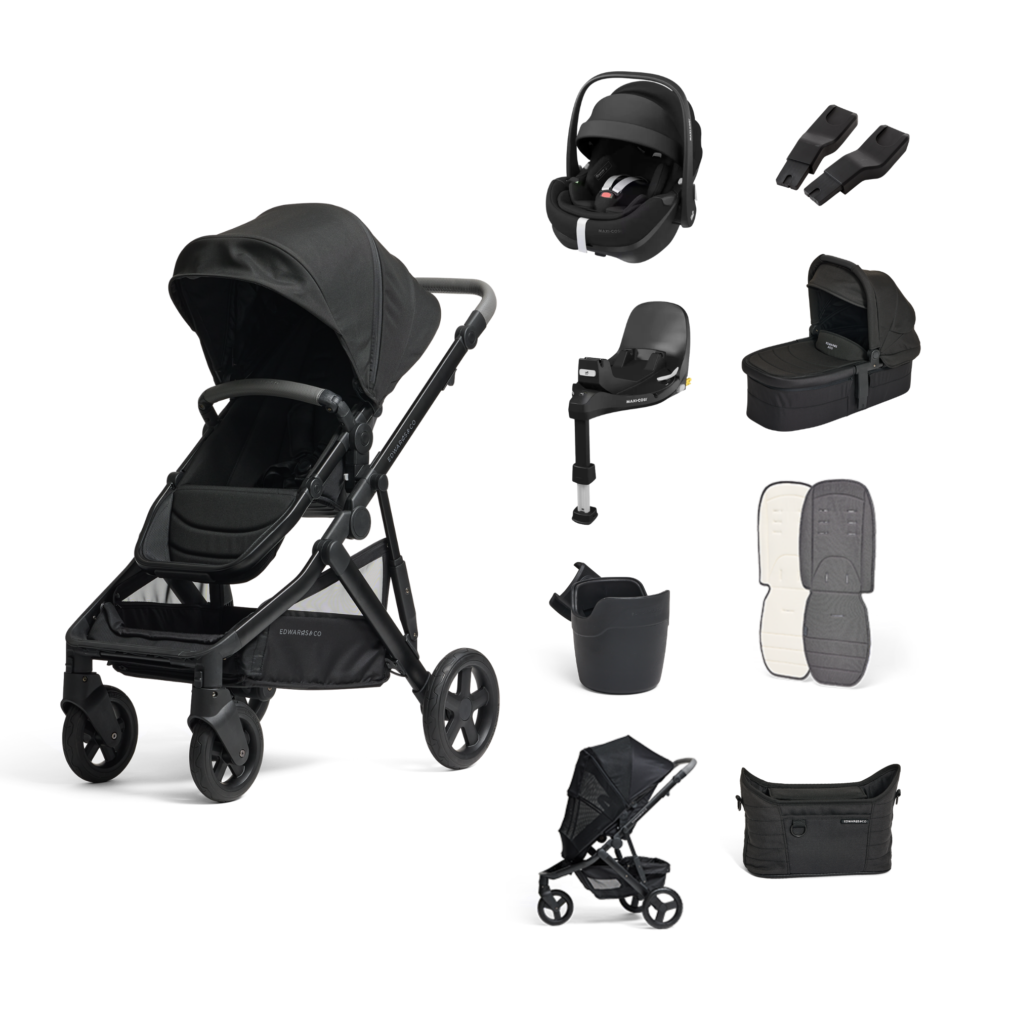 Olive 360 Rotating Capsule Bundle in Black Colour