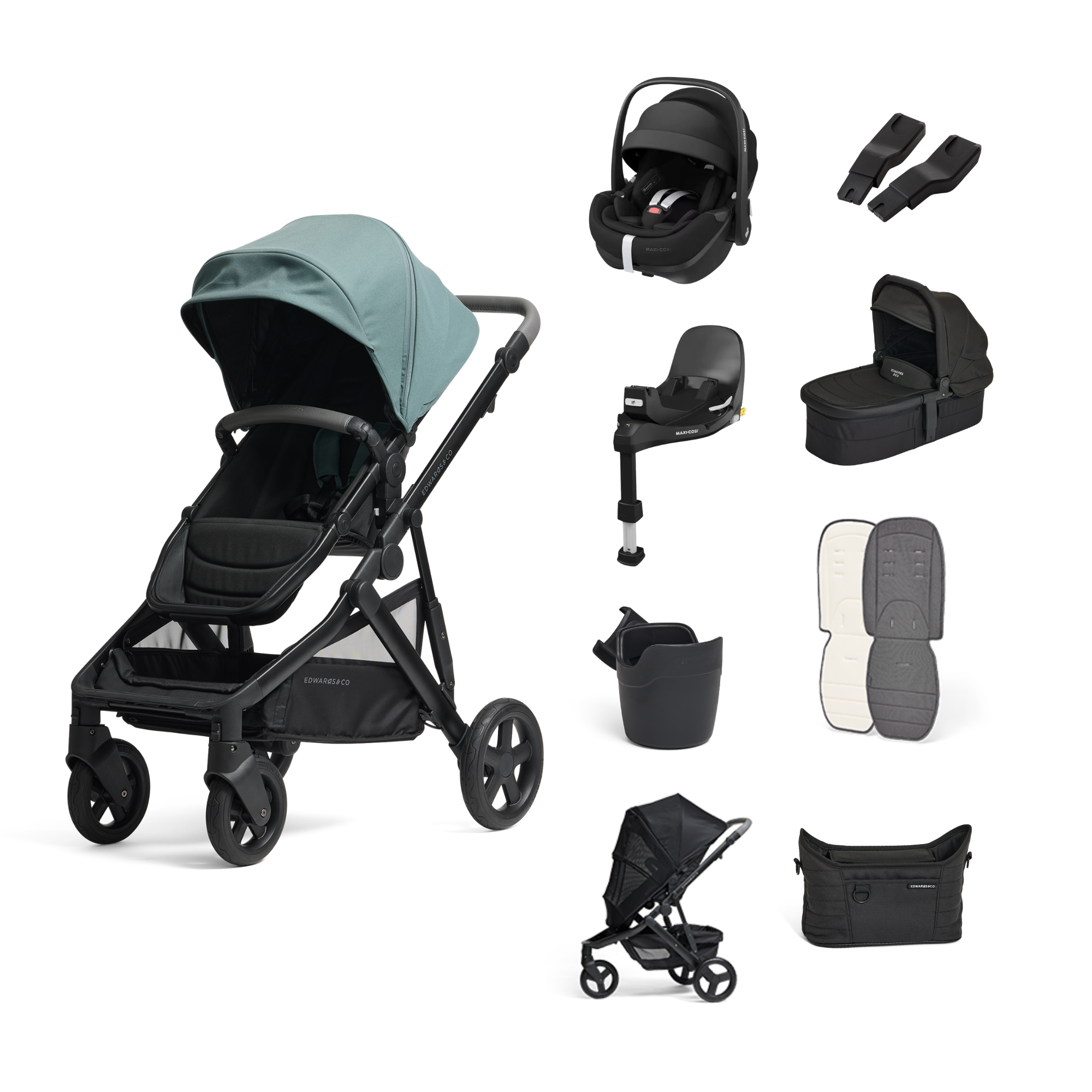Olive 360 Rotating Capsule Bundle in Sage Colour 