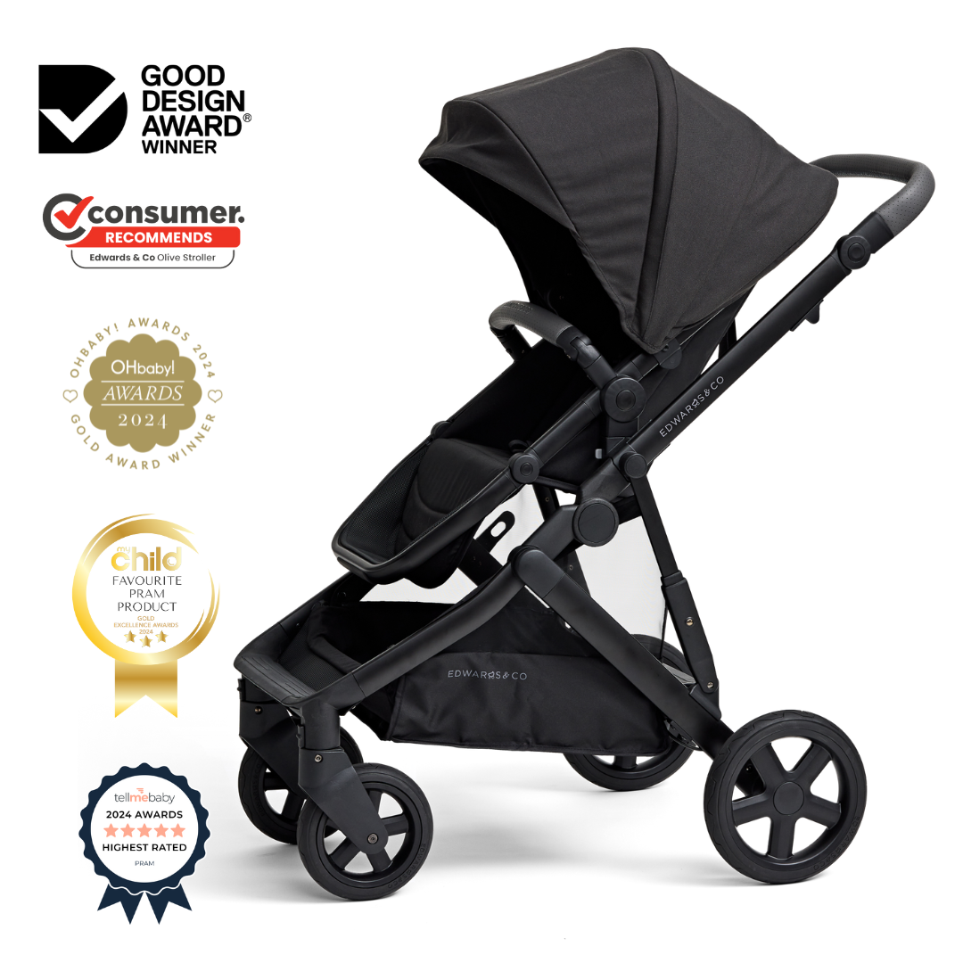 Olive Double Pram Adaptable and Luxurious Edwards Co New Zealand