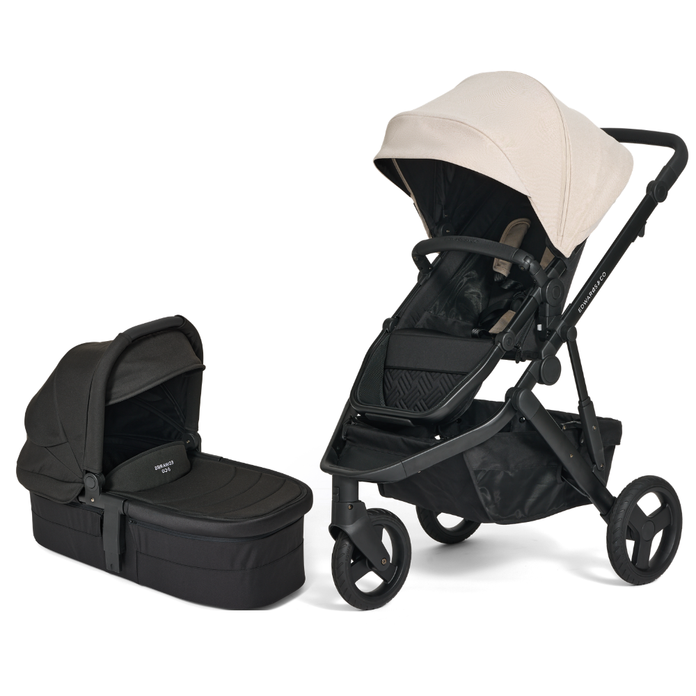 Oscar Nu pram and Carry Cot 3 on a white background 