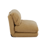 Rylee Recliner in Honey Colour shown from a side angle against a transparent background.