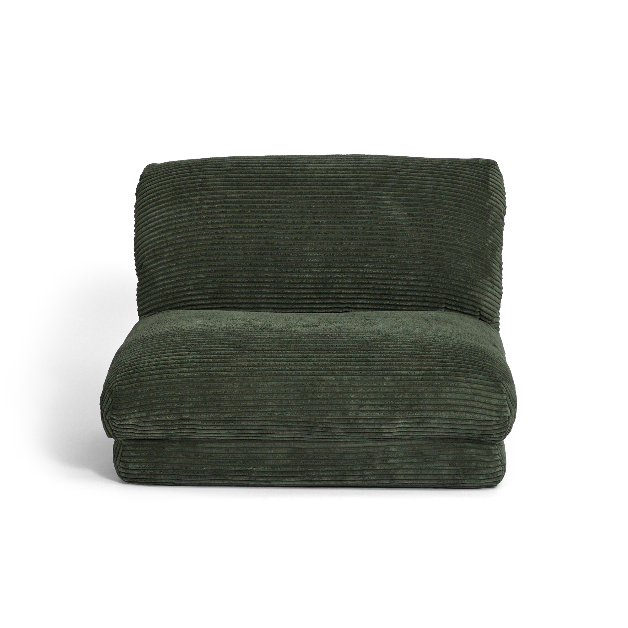 Green Rylee Recliner on a white background