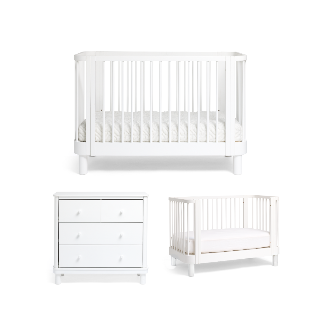 White Florence Nursery Bundle on a white background