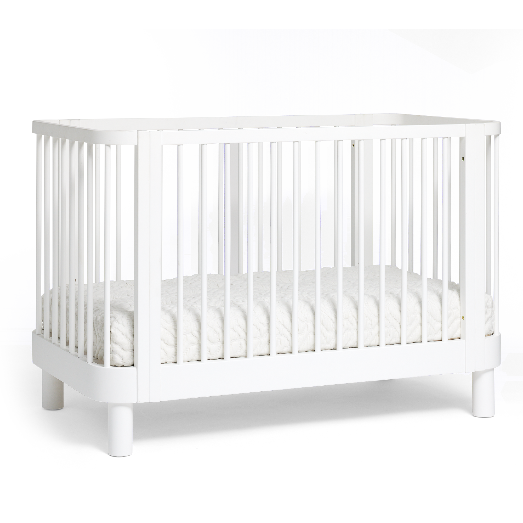 Florence Cot White curve classical shape with mattress