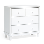 Florence Dresser with white legs on a side view