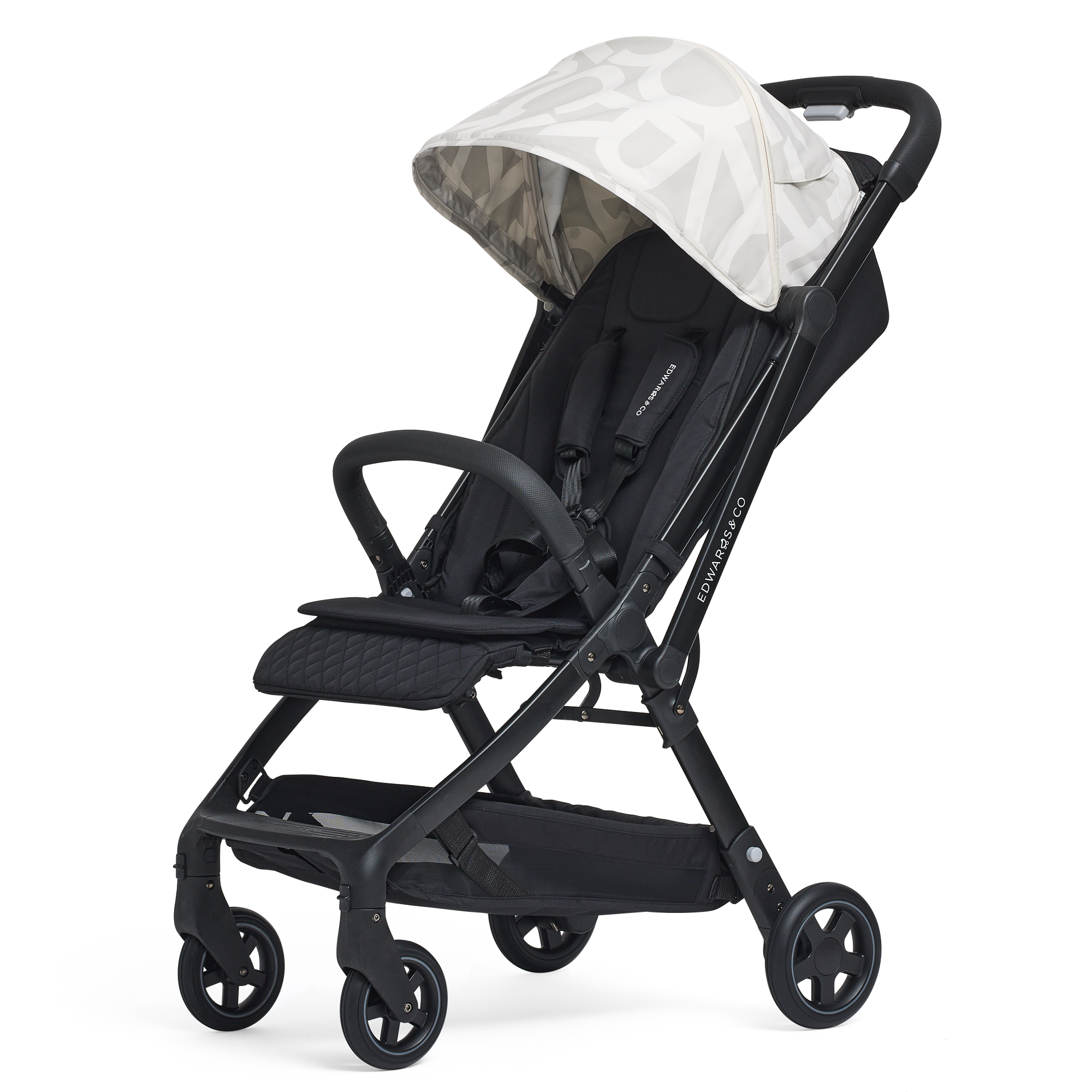 Lucci travel pram Arctic on white background