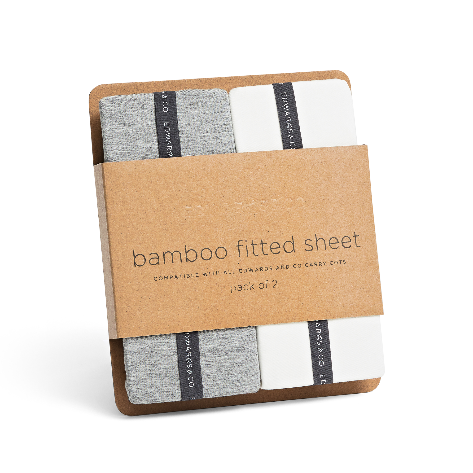 Ultra-soft bamboo fitted sheet creating a cosy Carry Cot sleep space.