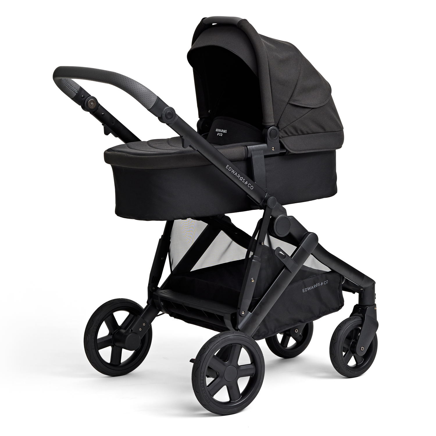 Olive pram for baby with bassinet